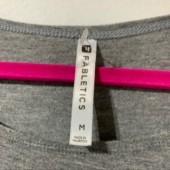 Fabletics Retta Women’s Gray Midi Dress M Medium Sleeveless Crossover Waist - Picture 6 of 9